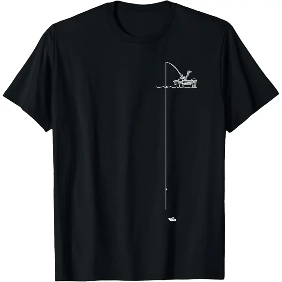 Fishing Pocket Design T-Shirt