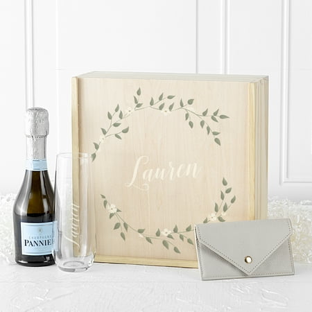 - Personalized Floral Bridesmaid Gift Box Set