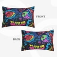 thumbnail image 2 of Lsque Neon Graffiti Urban Art Pattern Pillow Case – Soft & Cozy Throw Pillow Cover, Hypoallergenic Cushion Case for Sleeping Women with Envelope Closure-14"x20", 2 of 6