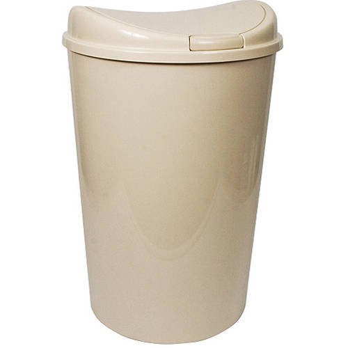 Hefty 13.8gal Semiround Touch Lid Tan