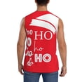 thumbnail image 4 of Fotbe Men's Saying Ho Ho Ho Print Men's Sleeveless Muscle Tank Tops Casual T-Shirts for Gym Workout Beach-XX-Large, 4 of 8