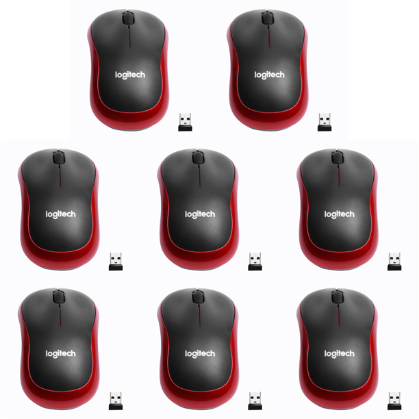 M185 Ratón Inalámbrico 2 4 GHz 1000DPI Ratones Ópticos 3 Botones () Rojo