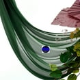 thumbnail image 6 of MDS pack of 1 panels (30" width x 30Ft Long) Wedding Arch Draping Fabric sheer Chiffon Fabric Drapery for Wedding Ceremony - hunter green, 6 of 7