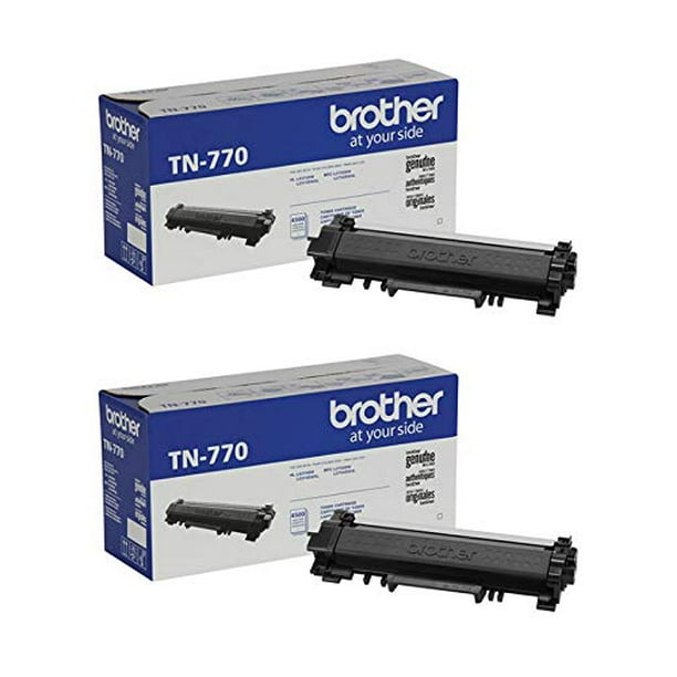 Brother Genuine TN770 Super High Yield Black Toner Cartridge-2-Pack ...