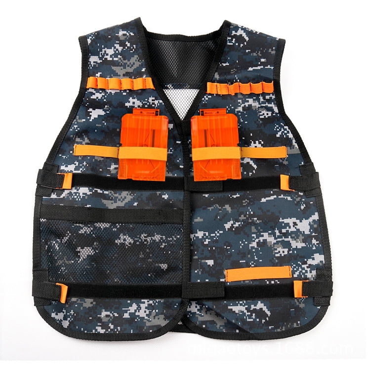 Tactical Vest Kit for Nerf Guns N-Strike Elite Series Camouflage Vest Safety New 