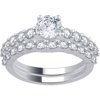 2.50 Carat T.W. Diamond 14kt White Bridal Set