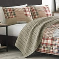 thumbnail image 3 of Eddie Bauer Home | Hawthorne Collection | 100% Cotton, Reversible & Lightweight Quilt and Sham(s), Pre-Washed For Extra Comfort, King, Brown, 3 of 5
