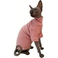 thumbnail image 3 of UOSIA Sphynx Cats Solid Warm Fleece Shirt Cat Turtleneck Thermal Hairless Cat Clothes, 3 of 5