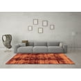 thumbnail image 3 of Ahgly Company Indoor Rectangle Abstract Orange Modern Area Rugs, 3' x 5', 3 of 4