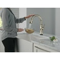 thumbnail image 6 of Delta 9197Tl-Dst Cassidy 1.8 GPM Single Hole Pull Down Touchless Kitchen Faucet - Lumicoat, 6 of 7