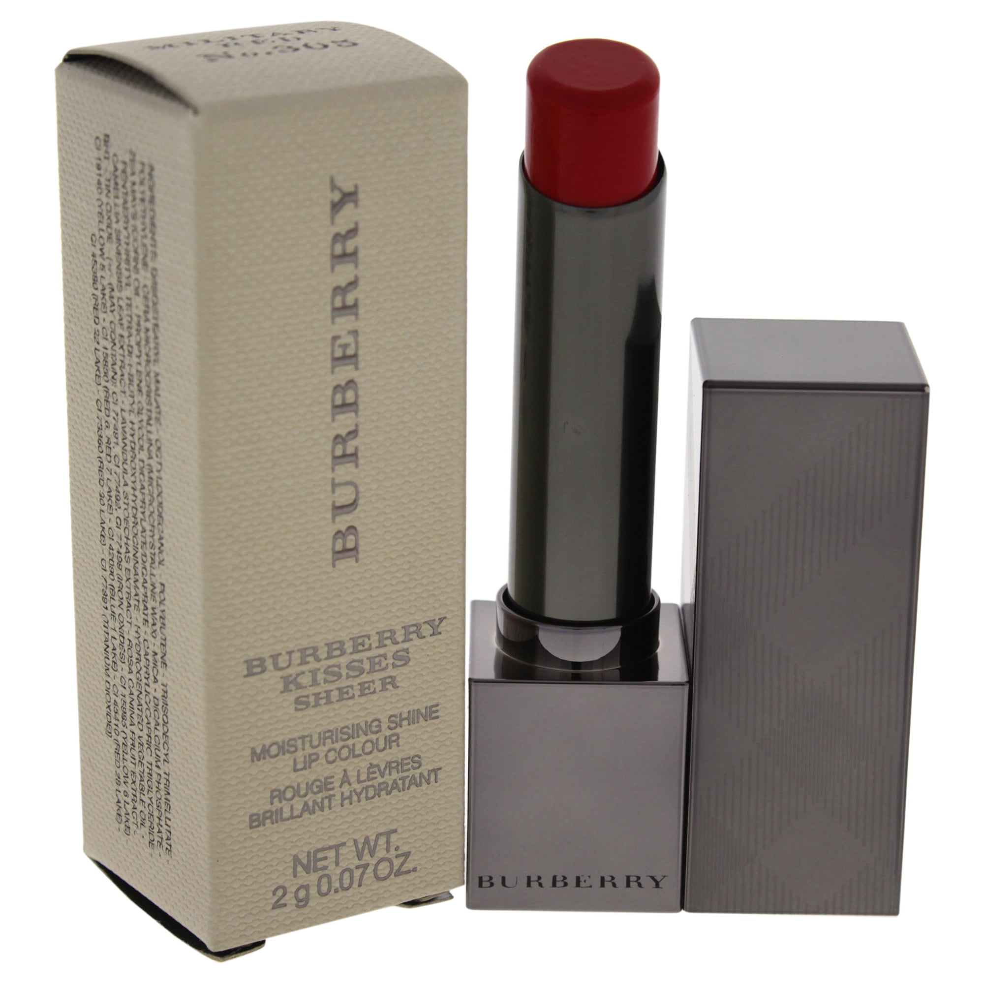 Profeti vin Siden Burberry Kisses Sheer Lipstick - # No. 249 Hydrangea 0.07oz - Walmart.com