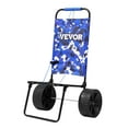 thumbnail image 3 of VEVOR Beach Dolly with Big Wheels for Sand, 15.4" x 15.7" Cargo Deck, w/ 10" PE Solid Wheels, 69LBS Loading Capacity Folding Sand Cart, Heavy Duty Cart for Picnic, Camping, Fishing, Beach, 3 of 9