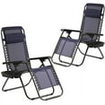 thumbnail image 1 of FDW Zero Gravity Patio Lounge Chairs – 2-Pack Adjustable Recliners for Pool, Yard, or Outdoor Use with Built-In Cup Holder, 1 of 7