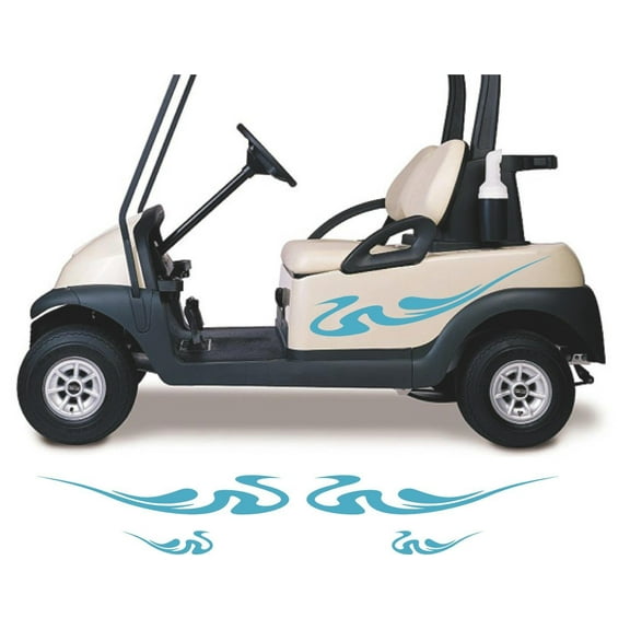 Golf Cart Decals Accessories Go Kart Stickers Tribal Flames Stripes GC72