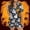 Navy, variant on Halloween Pajamas Halloween Satin Print Button Short Sleeve Pajamas for Women Set