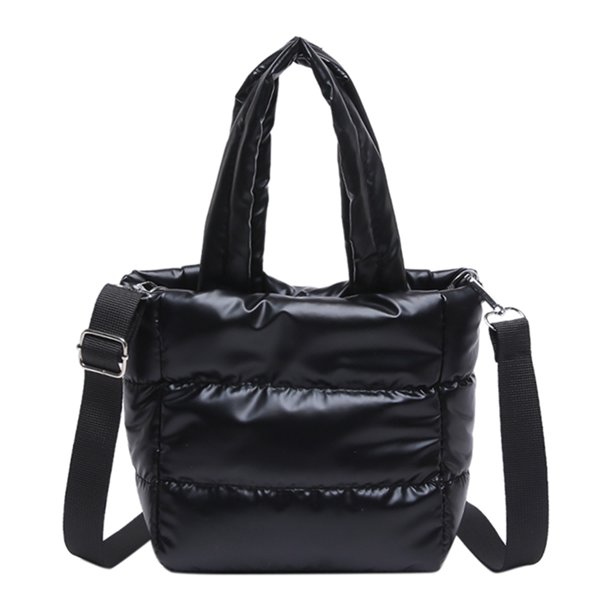 Bolso Puffer Satchel Ligero Hinchado Con Correa Ajustable para Mujer