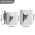 thumbnail image 6 of Yayeee Throw Blanket for Couch Soft Warm 60" x 80" Sofa Chair Bed Decoration, Black Cute Cat, 6 of 7