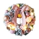 thumbnail image 1 of Corona navideña artificial de 30 cm, decoración navideña, guirnalda decorativa. Rosa, 1 of 9