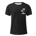 thumbnail image 6 of UVEASISHA Hawaiian Graphic Tees for Men Big and Tall Palm Tree Print Beach Shirts Summer Short Sleeve Crewneck T-Shirts Loose Fit Casual Vacation Tshirt Black 3XL, 6 of 6