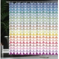thumbnail image 4 of Ambesonne Ethnic Shower Curtain, Trippy Geometric Forms, 69"Wx84"L, Multicolor, 4 of 5