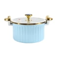 thumbnail image 3 of Elodie Stovetop Cooking Pot Slow Cooker and Food Warmer 7L with Lid Easy Clean Hot Pot Rice Cooking Steamer for Food Cereals Noodles blue, 3 of 8