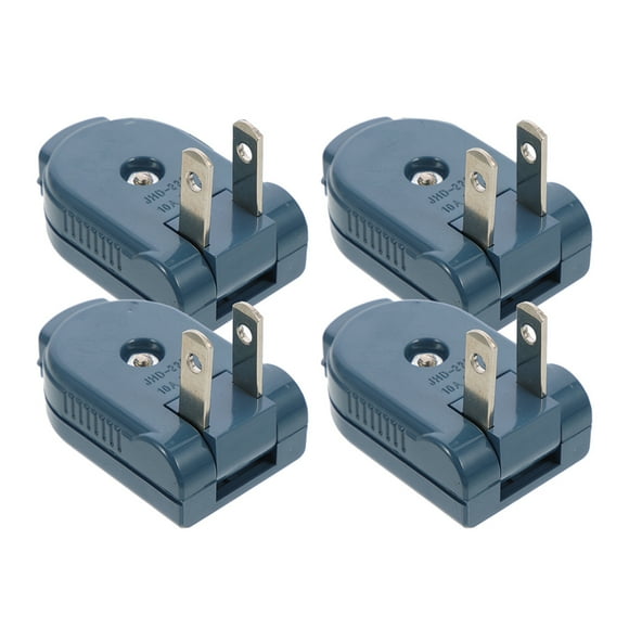OULII 4pcs 2 Electric Plug Replacement Prong Us Plug Extension Cord Rotatable Design For Convenient Use Durable And
