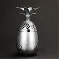 thumbnail image 2 of Cocktail Glasses, Creative Pineapple Tumbler Cocktail Cups, Pineapple Shaped Copper with Lid Modern Grid Design Beer Mugs Drinking Bar Accessories Wine Set(Silver), 2 of 8