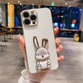 thumbnail image 1 of Funda De Teléfono 6D Samsung Galaxy A7 A14 A13 A04 A03s A02s A02 J4 Plus Prime 4G 2018 Silicona Suave Cubierta De Dibujos Animados Conejo Soporte Gao Jiahui unisex, 1 of 2