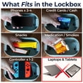 Mindsight Timed Lock Box, Digital Countdown Storage Box with 3 Lock ...