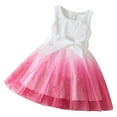 thumbnail image 2 of XMMSWDLA Princess Dress Little Girls Dresses Casual Birthday Party Dress Toddler Kids Swing Summer Sundress Pink Flower Girls Dress Dress, 2 of 3