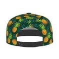 thumbnail image 4 of Gaeub Pineapples with Palm Leaves Flat Bill Snapback Hats Baseball Caps with Adjustable for Running Workouts and Outdoor Activities, 4 of 9