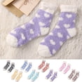 thumbnail image 2 of Fuzzy Socks Cute Heart Pattern Fluffy Warm Winter Socks Cozy Socks Sleep Socks, 2 of 8