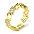 thumbnail image 3 of Xihbxyly Joyería de Compromiso con Circonitas y Diamantes Abiertos de Moda para Mujer, Regalo de Boda, 3 of 3