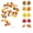 C, variant on Halloween Decorations Saving! Orange Leaf Garland, 39.37in Halloween Garland Artificial Maple Leaf Autumn Hanging Fall Vines Thanksgiving Decorations Fall Decor for Home Wedding Fireplace