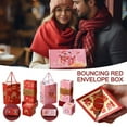 thumbnail image 4 of Happy Birthday Surprise Jumping Box Valentine's Day Party Decorations Red Envelope Gift Box Anniversary Pop-Up Explosion Gift Box Creative Bounce Box DIY Folding Paper Box Surprise Gift Box A-6 BOX, 4 of 8