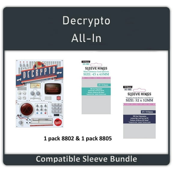 "Decrypto" Compatible All-In Sleeve Bundle (8802 X 1   8805 X 1)