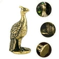 thumbnail image 5 of 4pcs Antique Peacock-Shaped Ornament Sculpture Vintage Brass Animal Ornament, 5 of 8