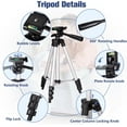 thumbnail image 3 of Phone Tripod, 44-inch iPhone Tripod with Phone Holder Mount/Wireless Remote for Cell Phone/Camera/Webcam/GoPro, Tabletop Lightweight Tripod for iOS/Android/Smartphone, 3 of 5