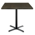 thumbnail image 7 of KFI Studios Urban Loft 2.5' Square Dining Table, Barnwood, X Base, 7 of 7