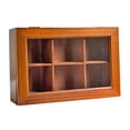 thumbnail image 3 of Elodie Wooden Tea Box Multipurpose Wood Trinket Box for Countertop Mother Day Rings Clear Type, 3 of 8