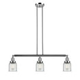 thumbnail image 6 of 213-PN-G52 Innovations Lighting Bell - 3 Light Island In Industrial Style-10 Inches Tall and 37.5 Inches Wide-Polished Nickel Finish-Clear Glass Color, 6 of 7