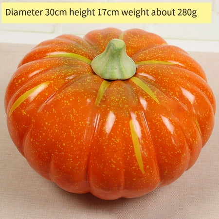 

Artificial Foam Pumpkin Decor for Halloween Farmhouse Harvest Home Party Props DIY Craft 6