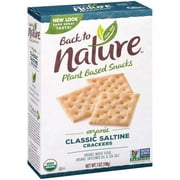 Back To Nature Organic Classic Crackers Saltine -- 7 oz