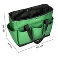 thumbnail image 3 of Yalin Tool Bag Garden Tote Large Organizer Bag Carrier Gardening Storage Tote with Interior Exterior Side Pockets Handles Strap for Garden Plant Tool Set Store Content Bag, 8 Storage Pockets (Green), 3 of 5