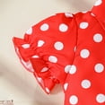 thumbnail image 5 of TAIAOJING Toddler Girls Short Sleeve Dot Prints Coat Tops Skirts Outfits Sets Stylish 2-3Y, 5 of 6