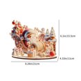 thumbnail image 3 of Decoración de Navidad Ganfancp Pintado de Madera Puzzle Cabaña de Santa Claus, 3 of 6