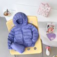 thumbnail image 1 of Diseño de moda y moderno, chaquetas de plumas con capucha para niños y niñas, lindas chaquetas de plumas para niños, regalos de cumpleaños para niños., 1 of 6