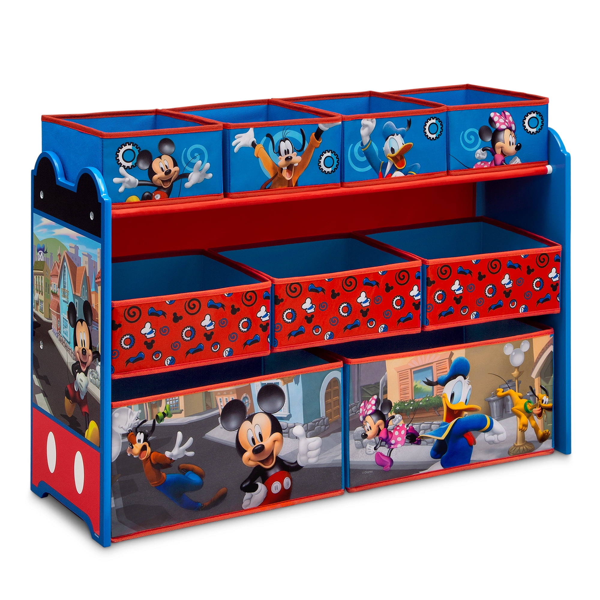 Disney Mickey Mouse Deluxe 9 Bin Design and Store Toy Organizer by