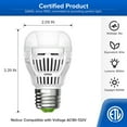 thumbnail image 6 of SANSI 60W Equivalent A15 Dusk to Dawn LED Light Bulb, 8W 800 Lumens E26 Bulb, 5000K Daylight, 2-Pack, 6 of 6