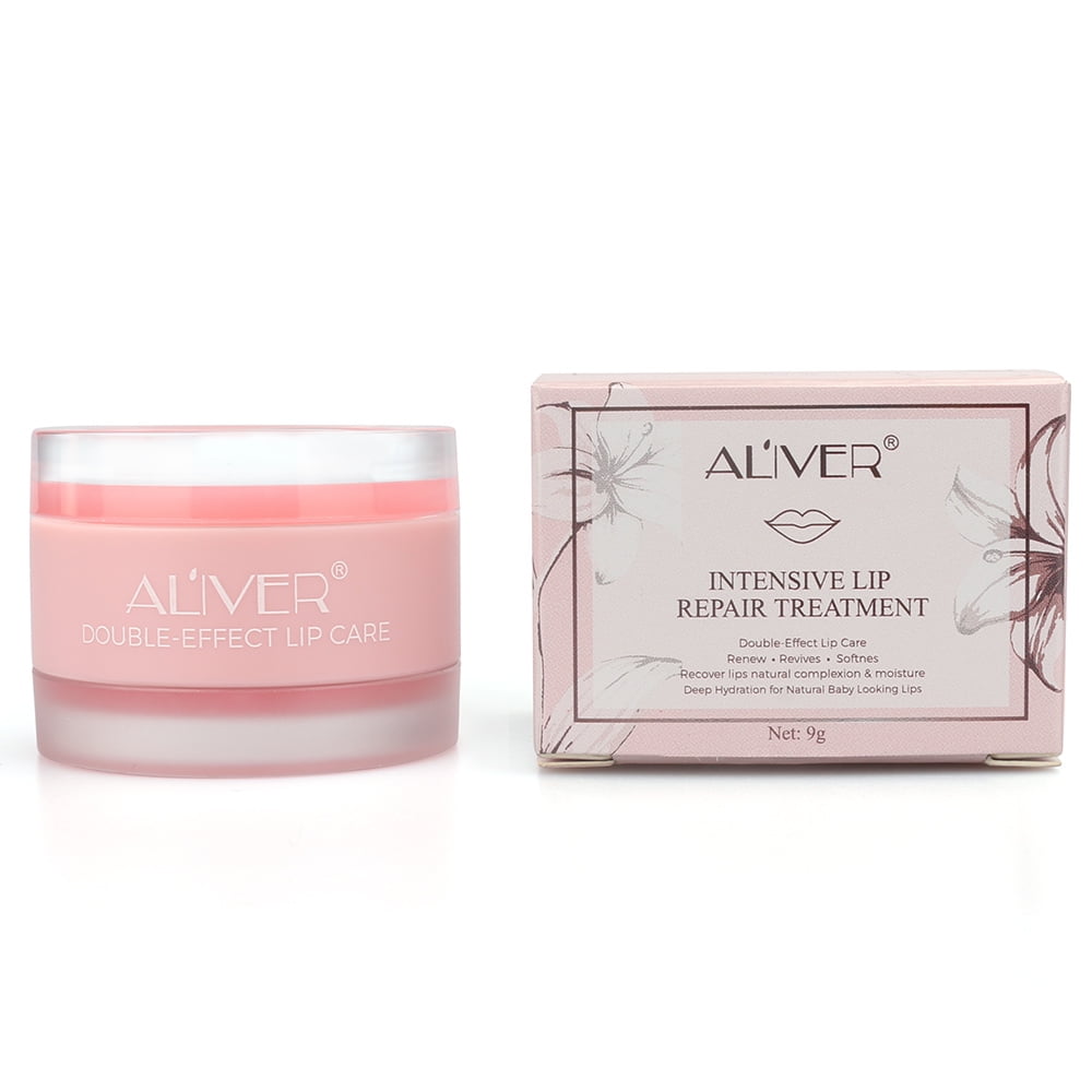 ALIVER 2 in 1 Peach Lip Care Kit with Lip Mask & Lip Scrub, Treatment to Restore, Hydrate & Plump Dry, Chapped Lips, 9 g